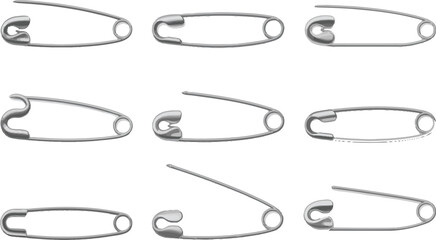 set of safety pins