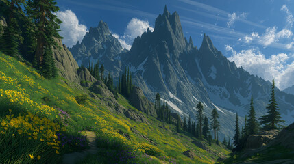 Fototapeta premium The game background and game asset, slot game element, video game background Illustration.