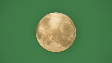 Moon's mystic glow: A radiant full moon dominates the celestial sphere, exuding an aura of mystery. The texture of the lunar surface is clearly visible. - Powered by Adobe