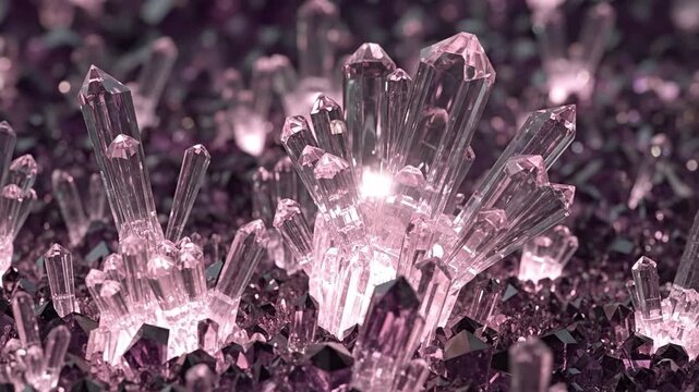 Enchanting Crystal Cluster - A Mesmerizing Display of Natures Artistry.