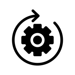 Gear Icon Vector Symbol Design Illustration