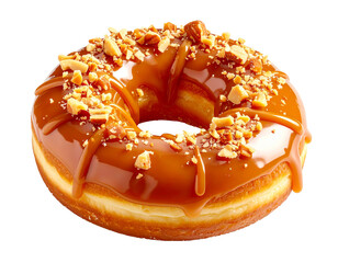 Various Frosted Donuts with various toppings