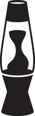 Lava lamp icon transparent vector isolated