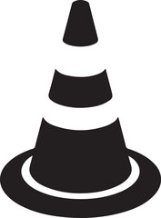 traffic cone isolated on white background