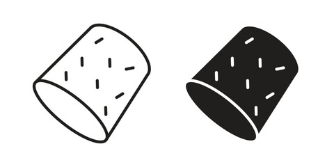 Cork icon symbols. app and web UI solid and line icon, EPS10