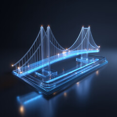 Obraz premium bridge over the river