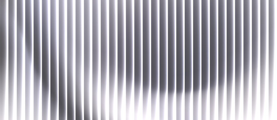 Abstract ribbed glass background in grey gradient tones with wave texture and glossy light reflection. modern tech design, minimal visuals or digital surface presentations © Rifaldi Riwansyah