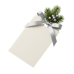 Christmas gift tag collection set with festive designs and holiday patterns, printable labels with ribbons and decorative elements, seasonal packaging isolated on transparent background