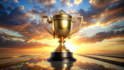 Trophy graph business on gold