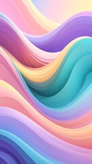 Pastel Waves - A Serene Abstract Background with Soft Colors.