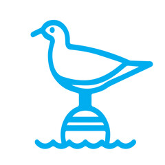 Cute Blue Alien Character