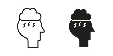 Trauma icon symbols. app and web UI solid and line icon, EPS10