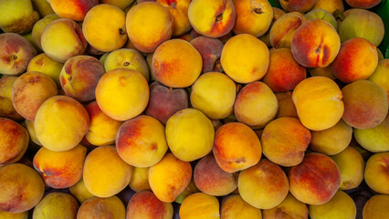 Fresh ripe peaches