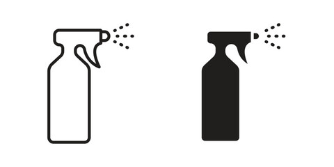 Water spray icon symbols. app and web UI solid and line icon, EPS10