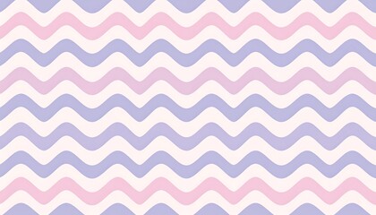 Pastel Waves Pattern - A Serene and Playful Design.
