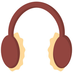 Cartoon illustration of earmuffs 