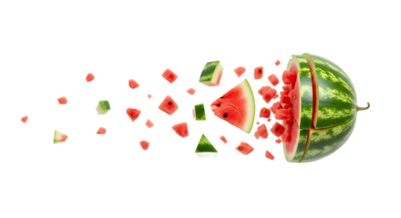 Exploding Watermelon Freshness A Burst of Summer Flavor