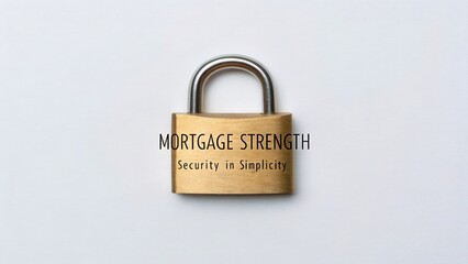 Secure Mortgage Solutions with Strong Locks Symbolizing Financial Safety and Simplicity in Home Ownership