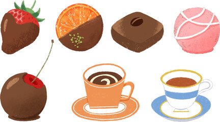 バレンタインチョコのセット