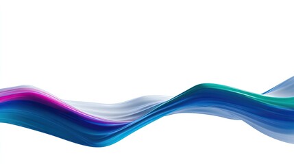 Colorful Flowing Waves with Smooth Gradients and Abstract Design for Artistic Backgrounds and Creative Projects