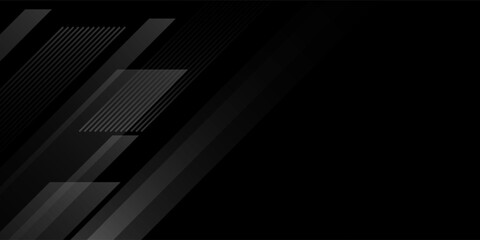 Black abstract background. dark black background. Elegant dark diagonal shape elements. Modern luxury grey gradient graphic design.