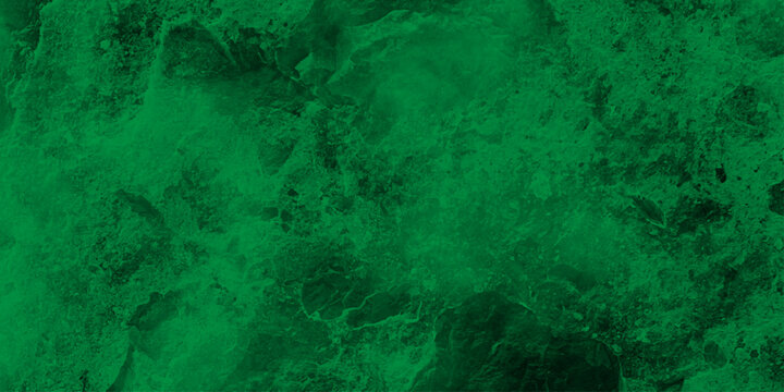 Dark abstract background with green grunge effect background. green velvet grunge texture fantasy smooth watercolor painted art design. Dark elegant green shades aquarelle paint	
