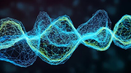 Abstract digital network visualization illustrating data connectivity and technology concept - Powered by Adobe