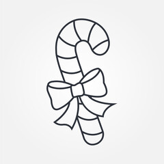 candy cane icon symbol illustration vector eps10 logo template design pattern seamless bright minimal design flat design realistic style simple design modern design