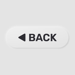 White Back Button with Rounded Shape and Back Icon
