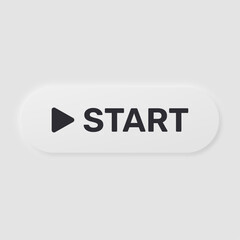 White Start Button with Rounded Shape and Start Icon