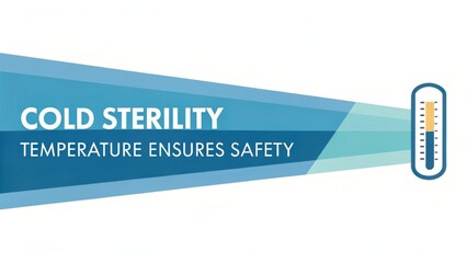 Cold Sterility Symbol with Temperature Graphic Highlighting Importance of Safety and Hygiene in Medical Environments