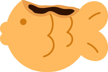 한국의 겨울 간식 붕어빵 일러스트