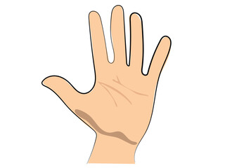 Hands in continuous line drawing