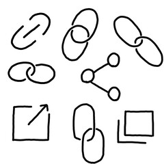 いろいろなリンクのイラスト