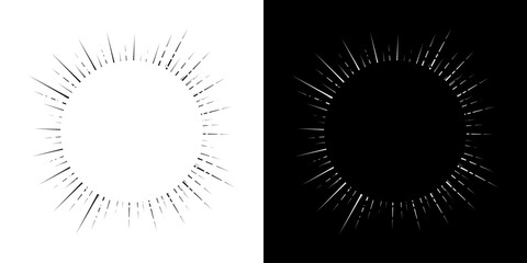 Dynamic abstract spiral sound wave rhythm lines. Circular spiral sound wave rhythm of lines. Circular futuristic abstract lines, black and white background.	