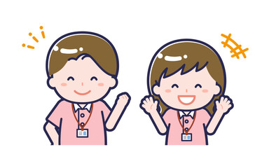 介護士／2人組／男女 02