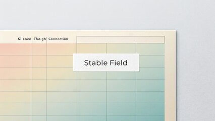 Soft Gradient Background with Text Label Stable Field on Minimalist Design for Creative and Professional Projects