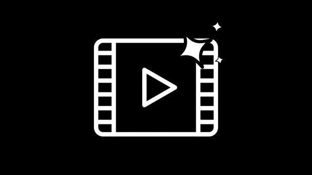 icon symbol ai generate animated video icon logo ai create video footage 4k looping croma