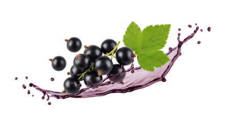 Blackcurrants With Splash A Burst of Refreshing Berry Flavor