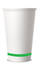 white paper cup