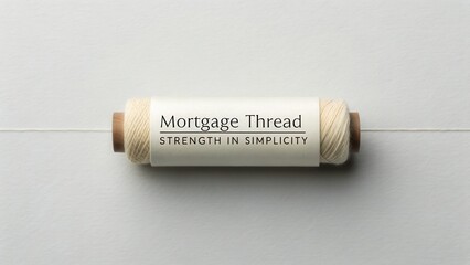 High-Quality Thread on a Wooden Spool with a Minimalist Label for Creative Sewing Projects and Crafting Enthusiasts