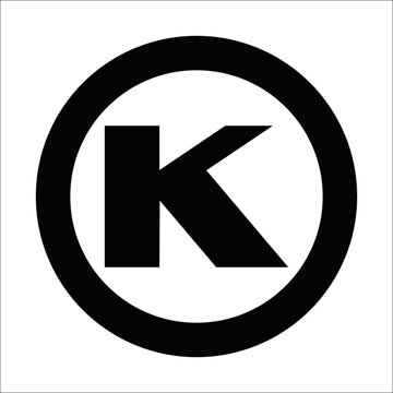 Kosher symbol representing food certification Vector 