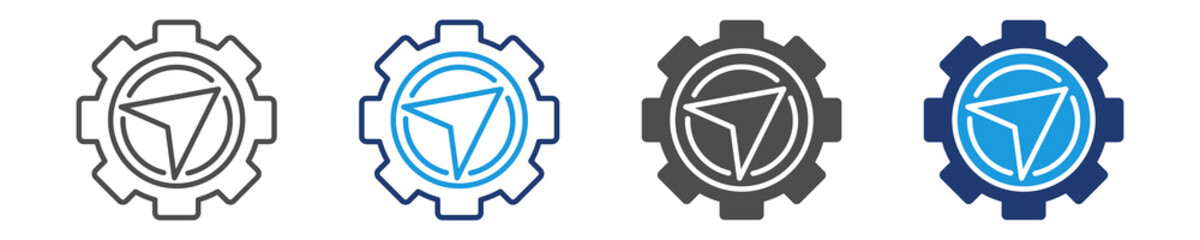 navigation rules icon set multiple style