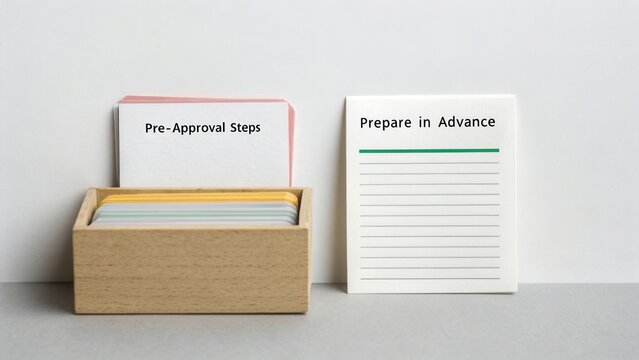 Organized Note Cards in a Wooden Box with Blank Notes and Preparation Tips for Effective Planning and Task Management