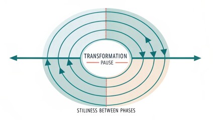 Visual Representation of Transformation Process with Focus on Stillness Between Phases and Pause in Journey of Change