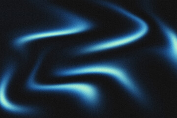Abstract Blue Light Flow Background with Smooth Gradient Waves and Grainy Texture, Captivating Modern Energy Concept for Digital Design and Wallpaper