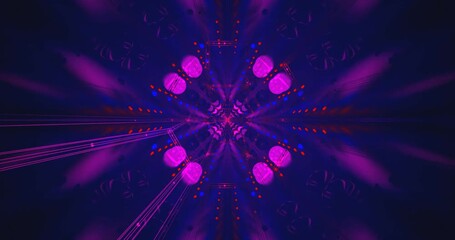 Seamless tunnel video loop creates vibrant and immersive visual experience for screensaver