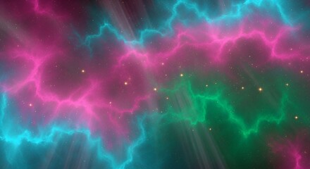 Colorful cosmic background with nebula clouds and stars, a dreamy galaxy space