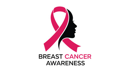 Breast Cancer Awareness Ribbon Symbolizing Hope and Support for Patients.