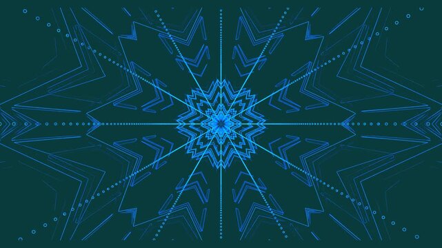Dynamic tunnel video loop creating captivating visuals with seamless motion and engaging blue geometric patterns for immersive experiences